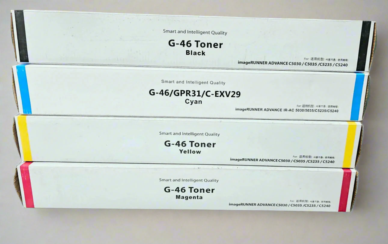 Canon C-EXV 46 Toner Cartridge Set - Black/Cyan/Yellow/Magenta