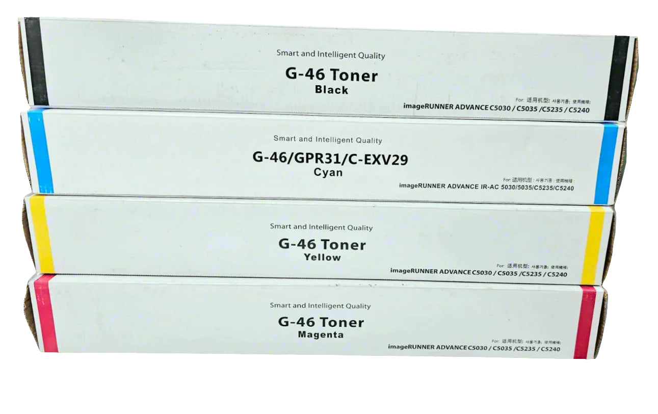 Canon C-EXV 46 Toner Cartridge Set - Black/Cyan/Yellow/Magenta